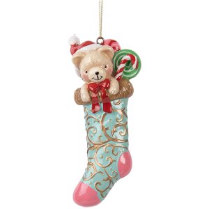 Clayre & Eef 6PR5615 Adorno colgante Oso en...