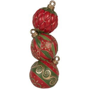Clayre & Eef 6PR5617 Decoración Bola de Navidad LED 14x14x40 cm