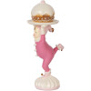 Clayre & Eef 6PR5618 Decoración Elfo 12x8x21 cm Rosa Beige