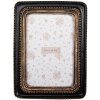 Clayre & Eef 2F1284 Marco de Fotos 15x2x20 cm / 10x15 cm Negro-Dorado