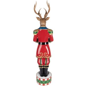 Decoración Reno Clayre & Eef 5PR0155 25x22x82 cm Marrón Rojo