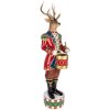 Decoración Reno Clayre & Eef 5PR0155 25x22x82 cm Marrón Rojo