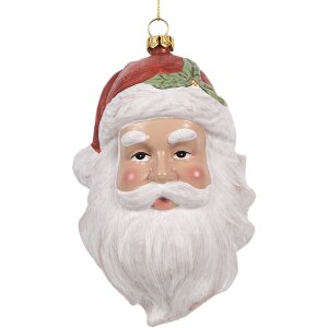 Clayre & Eef 66083 Adorno Colgante Papá Noel 9x7x15 cm