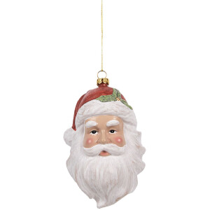 Clayre & Eef 66083 Adorno Colgante Papá Noel 9x7x15 cm