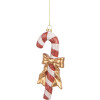 Adorno de Navidad Bastón de Caramelo Clayre & Eef 66084 8x3x18 cm Rojo y Blanco