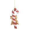Adorno de Navidad Bastón de Caramelo Clayre & Eef 66084 8x3x18 cm Rojo y Blanco
