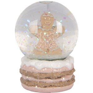 Bola de Nieve Ø 5x7 cm Decoración para Navidad Clayre & Eef 66086