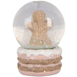 Bola de Nieve Ø 5x7 cm Decoración para Navidad Clayre & Eef 66086