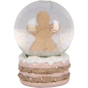Bola de Nieve Ø 5x7 cm Decoración para Navidad Clayre & Eef 66086