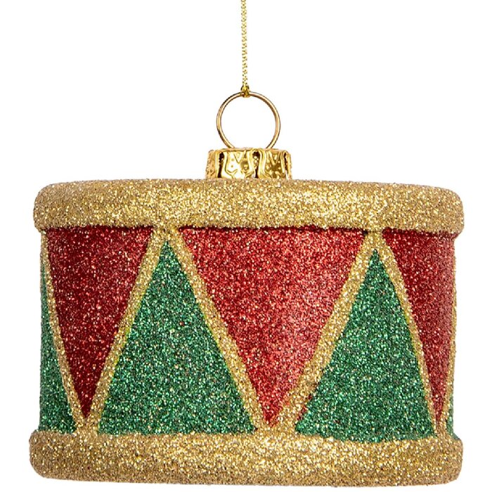Adorno de Trompeta Ø 7x5 cm rojo Clayre & Eef 66088
