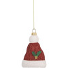 Clayre & Eef 66089 Adorno colgante Sombrero de Papá Noel 7x4x10 cm Rojo