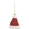 Clayre & Eef 66089 Adorno colgante Sombrero de Papá Noel 7x4x10 cm Rojo