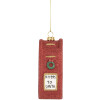 Adorno Colgante Buzón de Correo Clayre & Eef 66091 5x4x11 cm Rojo y Blanco