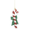 Clayre & Eef 66093 Decoración Adorno Bastón de Caramelo 8x3x17 cm Rojo Blanco