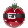 Adorno de Navidad Clayre & Eef 6GL5138 Ø 8 cm Rojo
