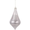 Adorno de Navidad Clayre & Eef 6GL5143 Ø 8x17 cm Plateado