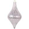 Clayre & Eef 6GL5146 Adorno de Navidad Rosa Ø 8x15 cm