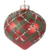 Adorno navideño Clayre & Eef 6GL5172 Ø 8x8 cm Rojo y Verde