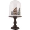 Clayre & Eef 6GL5190 Campana de cristal con decoración LED Ø 17x36 cm