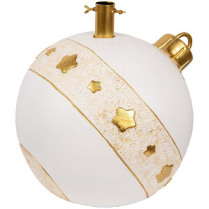 Soporte para árbol de Navidad Clayre & Eef 6MG0105 40x38x38 cm Blanco Dorado