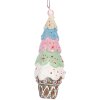 Clayre & Eef 6PR5300 Adorno Colgante Pastel Ø 5x13 cm Multicolor