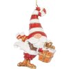 Clayre & Eef 6PR5301 Adorno Navideño Papá Noel Rojo y Blanco 8x4x10 cm