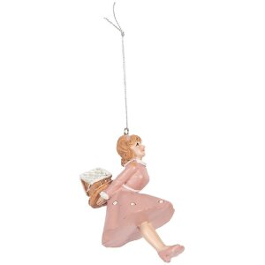 Adorno Ballerina Rosa Clayre & Eef 6PR5304 6x6x10 cm
