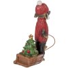 Decoración Perro Teckel Clayre & Eef 6PR5305 8x4x13 cm Marrón Rojo