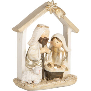 Grupo Navideño Clayre & Eef 6PR5648 10x5x12 cm Beige Dorado