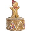 Caja decorativa Clayre & Eef 6PR5650 con Hombre de Jengibre Marrón Ø 7x11 cm