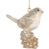 Adorno Colgante Pájaro Clayre & Eef 6PR5660 6x3x6 cm Beige-dorado