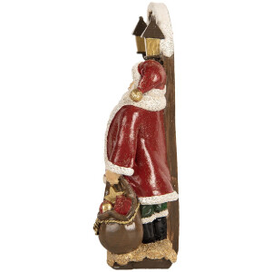 Clayre & Eef 6PR5670 Decoración Papá Noel 18x7x20 cm Rojo Marrón