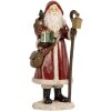 Clayre & Eef 6PR5672 Decoración Papá Noel 12x11x26 cm Rojo y Blanco