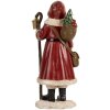 Clayre & Eef 6PR5672 Decoración Papá Noel 12x11x26 cm Rojo y Blanco