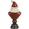 Clayre & Eef 6PR5673 Decoración Busto Papá Noel 11x8x22 cm Rojo y Blanco
