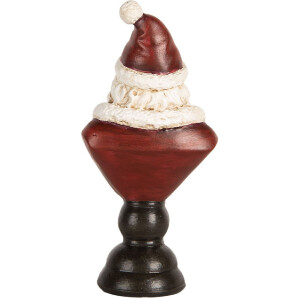 Busto Decorativo de Papá Noel Clayre & Eef 6PR5674 7x5x15 cm Rojo y Blanco