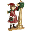 Clayre & Eef 6PR5677 Decoración Niño en el Buzón 8x4x12 cm Rojo y Verde