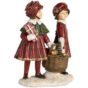 Clayre & Eef 6PR5678 Decoración Infantil Rojo 11x6x12 cm