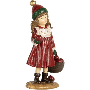 Decoración Niño Clayre & Eef 6PR5680 7x5x13 cm Rojo y Verde
