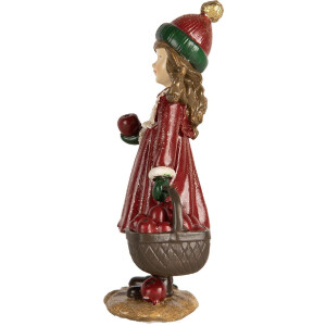 Decoración Niño Clayre & Eef 6PR5680 7x5x13 cm Rojo y Verde