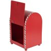 Buzón Clayre & Eef 6Y5800 14x13x19 cm Rojo/Blanco