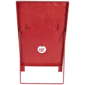 Letrero de texto decorativo de pie Clayre & Eef 6Y5801 29x16x51 cm Blanco Rojo