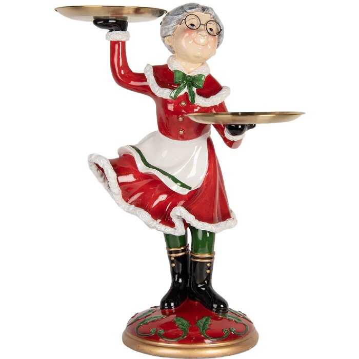 Clayre & Eef 5PR0188 Decoración Señora Claus 47x32x62 cm