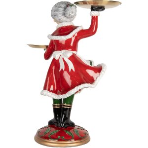 Clayre & Eef 5PR0188 Decoración Señora Claus 47x32x62 cm