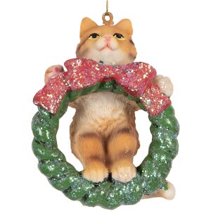 Clayre & Eef 6PR5313 Decoración Colgante Gato...