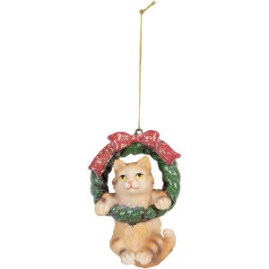 Adorno de gato Clayre & Eef 6PR5314 6x5x9 cm...
