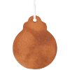 Adorno para árbol de Navidad Clayre & Eef 6PR5316 8x2x10 cm Marrón Blanco