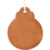 Clayre & Eef 6PR5317 Adorno para Árbol de Navidad Bola 8x2x10 cm Marrón y Blanco