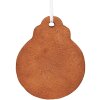 Adorno para árbol de Navidad Clayre & Eef 6PR5318 8x2x10 cm Marrón Blanco