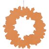 Adorno de Corona Clayre & Eef 6PR5321 Ø 18x2 cm Marrón Blanco